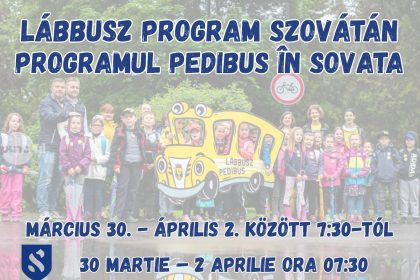 Pedibus ul incepe de astazi la Sovata Cinci trasee pentru elevii care merg impreuna la scoala