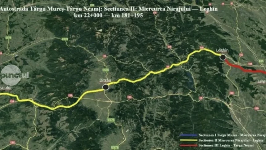 CNAIR a demarat licitatia pentru supravgherea lucrarilor pe lotul 1b Miercurea Nirajului Saraceni