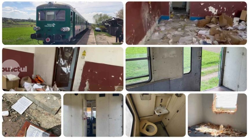 Gara Tarnaveni Vest distrusa vagoane degradate si o linie feroviara ce a cedat in fata realitatii