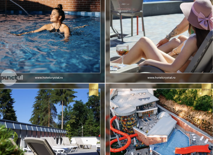 Piscina exterioara a Hotelului Crystal din Sovata va fi deschisa saptamana viitoare
