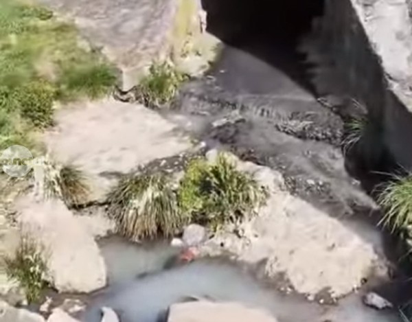 Poluare pe raul Mures in apropierea Aleei Carpati