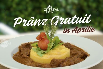 Pranz gratuit in aprilie la Hotelul Crystal din Sovata