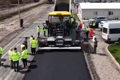 asfalt experimental aplicat de turci pe autostrada unirii targu mures