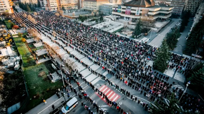 cea mai mare ceremonie de sfintire a bucatilor de paste catolic din bazinul carpatic la miercurea ciuc