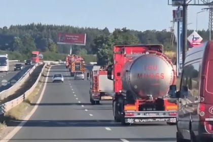 Autospeciala cumparata de Primaria Targu Mures intervine la incendiile de vegetatie din Grecia
