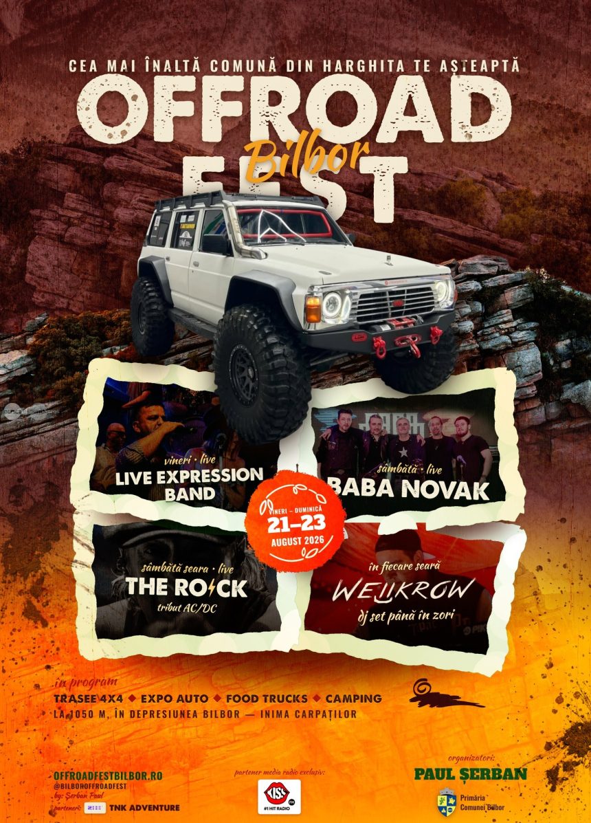 Bilbor Offroad Fest incepe in august cu trasee 4x4 competitii si concerte live