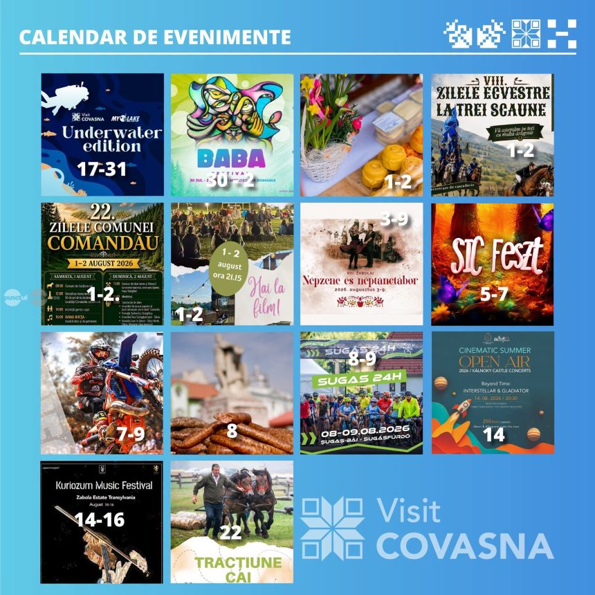 Evenimentele din luna august in judetul Covasna