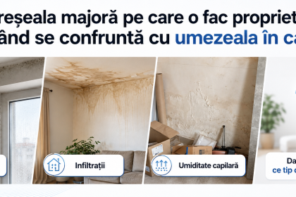 GRESALA GRAVA PE CARE O FAC PROPRIETARII ATUNCI CAND SE CONFRUNTA CU UMEZEALA IN LOCUINTA