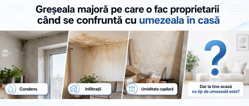 GRESALA GRAVA PE CARE O FAC PROPRIETARII ATUNCI CAND SE CONFRUNTA CU UMEZEALA IN LOCUINTA