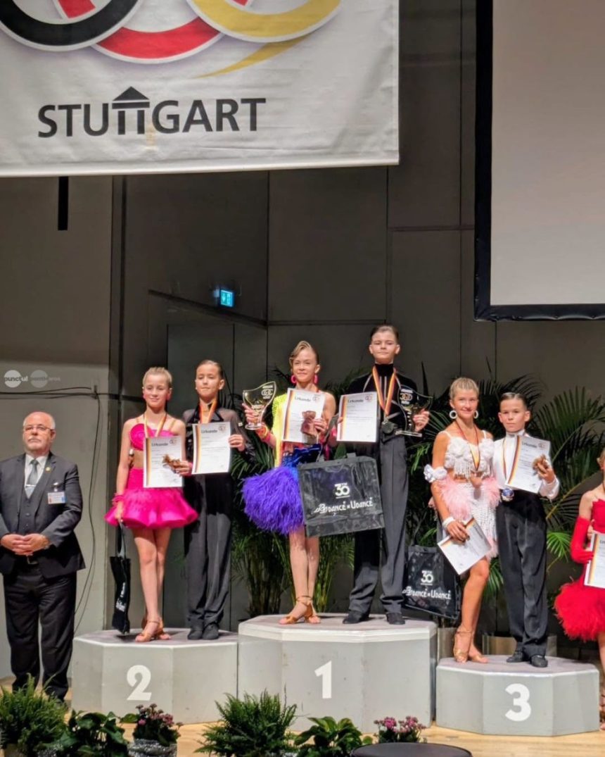 Performanta remarcabila pentru dansul sportiv din Mures Ronin Moldovan si Zsofia Gombos medaliati cu argint la German Open 2026