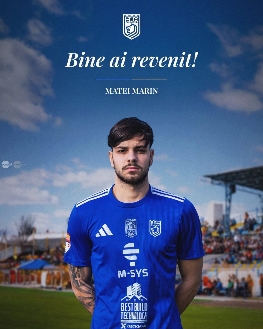 Telenovela Matei Marin transferat la ASA Targu Mures pe 9 iulie a evoluat dupa trei saptamani la Olimpia Satu Mare