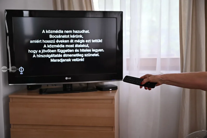 Televiziunea publica din Ungaria si a reluat emisiunile de stiri dupa mai bine de o luna