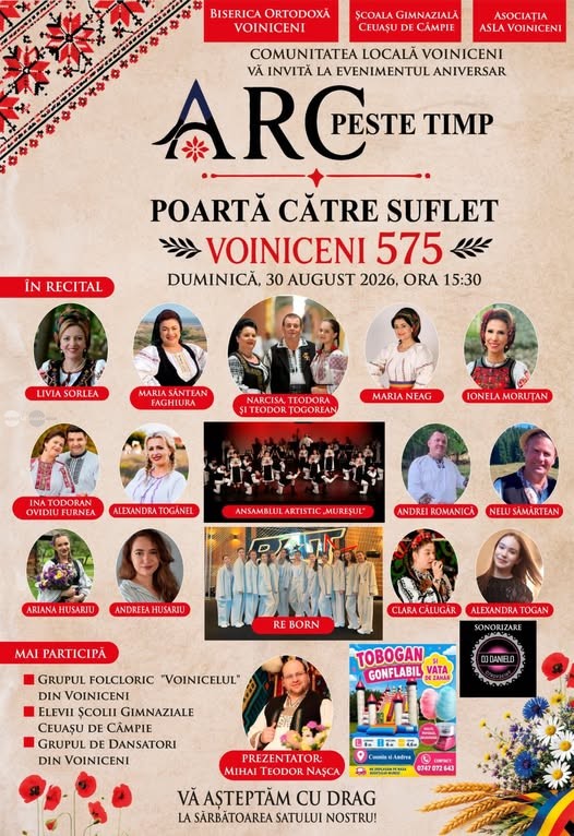 Voiniceni celebreaza 575 de ani Spectacol aniversar cu artistii apreciati si Momente Folclorice