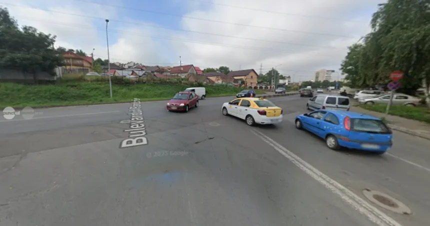 Intersecție „din milă” la Târgu Mureș. Ieșirea de pe Bvd. Pandurilor pe Calea Sighișoarei