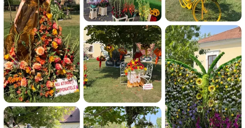 Pregătirile pentru carele florale sunt în toi la Festivalul Magia Florilor din Târgu Mureș