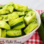 Salată rece de castraveți cu usturoi și mărar