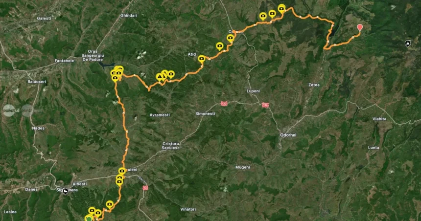 109 kilometri de traseu offroad din județul Mureș până în Munții Harghita