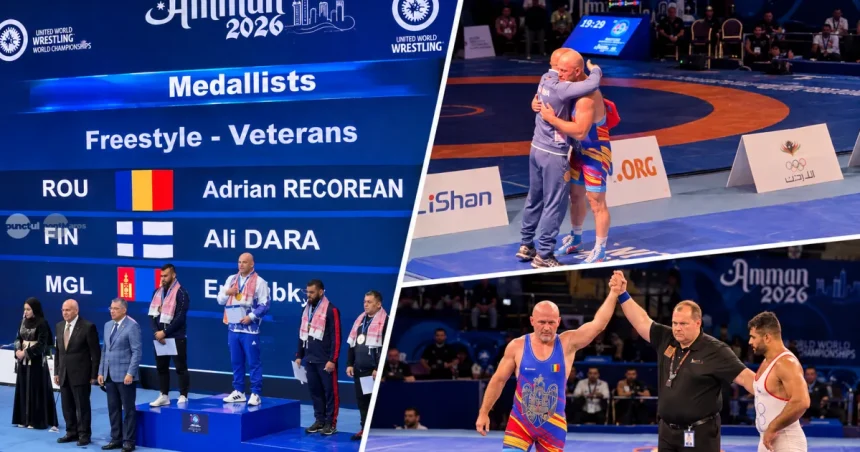 Adrian Recorean, campion mondial la lupte pentru a patra oară