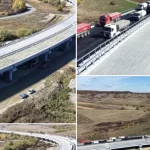 Începe asfaltarea pe cel mai lung viaduct de autostradă din România
