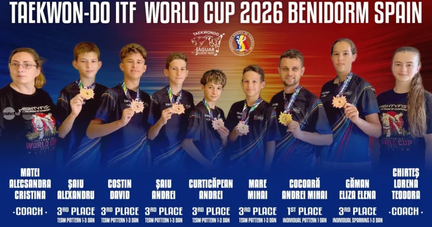 Jaguar Academy Mureș, trei medalii la Benidorm. Cocoară, campion mondial