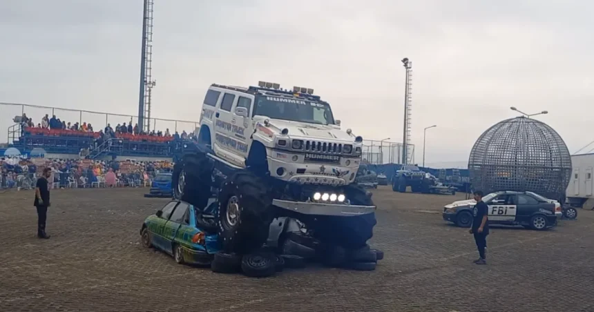 Monster Truck Show a adus cascadorii spectaculoase și adrenalină la Târgu Mureș
