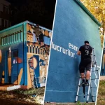 Picturi murale inspirate de Brâncuși, finalizate la Târgu Mureș. Vernisaj pe 31 octombrie
