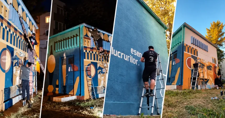 Puncte de transformare din Târgu Mureș, transformate în artă urbană inspirată de Brâncuși