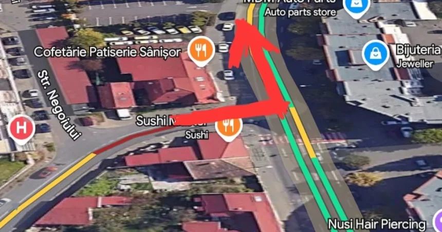 Semaforul din intersecția 1 Decembrie - Papiu Ilarian blochează traficul