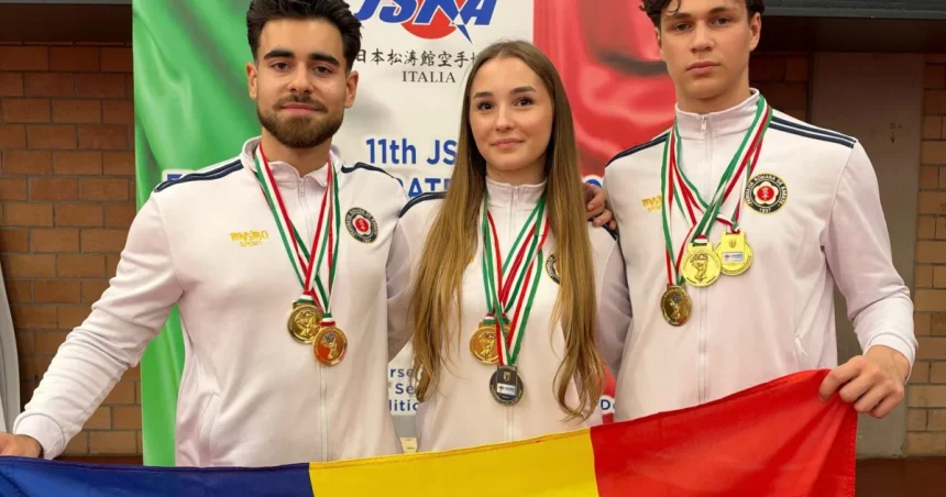 Sportivii CSU Târgu Mureș, campioni europeni la karate Shotokan JSKA