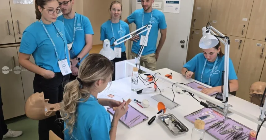 Studenți ai UMFST Târgu Mureș, în concurs de îndemânare dentară, în Ungaria
