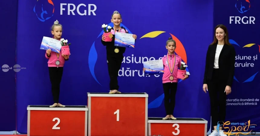 Târgu Mureș: Natașa-Maria Racian, campioană națională la gimnastică ritmică la 7 ani