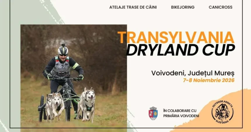 Voivodeni găzduiește Transylvania Dryland Cup, competiție de atelaje trase de câini