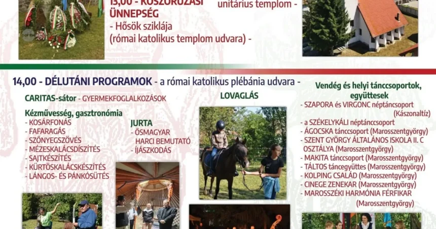 Ziua Comunității Maghiare din Sângeorgiu de Mureș, pe 10 octombrie